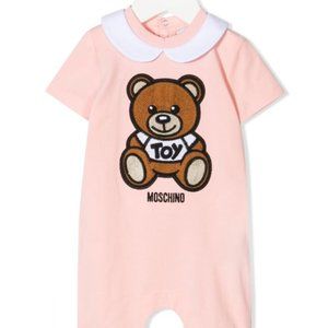 Moschino Logo Teddy Print Romper